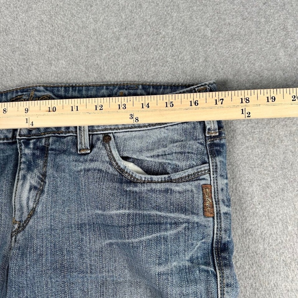 Silver Jeans Womens Capri Jeans Western Glove Alex Mid Rise Medium Wash Size 32 - Picture 6 of 10